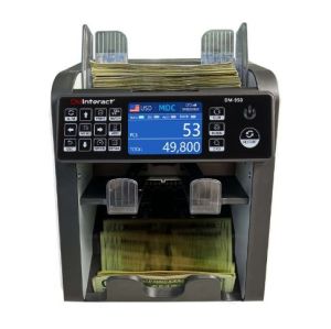 DMInteract DM-950 2 Pocket 15 Multi Currency Sorter Money Counting Machine With External Display & Receipt Printer