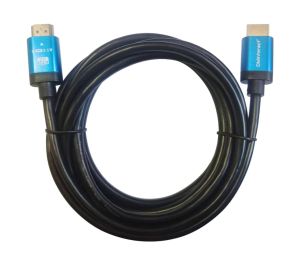 DMInteract DM2110 1meter, 3meters and 5meters 2.1V, A to A Gold Plated with Blue Zinc Housing HDMI Cable for Televisions, Tablets, Laptops and Monitors