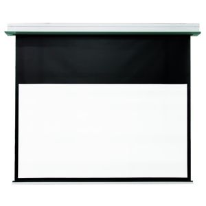 DMInteract 80inch 16:9 4K Electric Tensioned In-Ceiling Projector Screen For Long Throw Projectors - Matte White 
