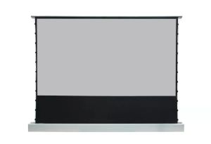 DMInteract 135inch 16:9 4K Motorized Floor Rising Projector Screen For UST & Long Throw Projectors - PVC Grey